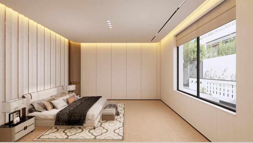 Coordinated custom bedroom furniture