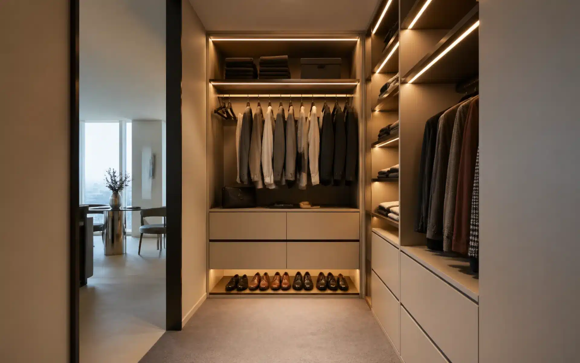 Modern apartment closet design