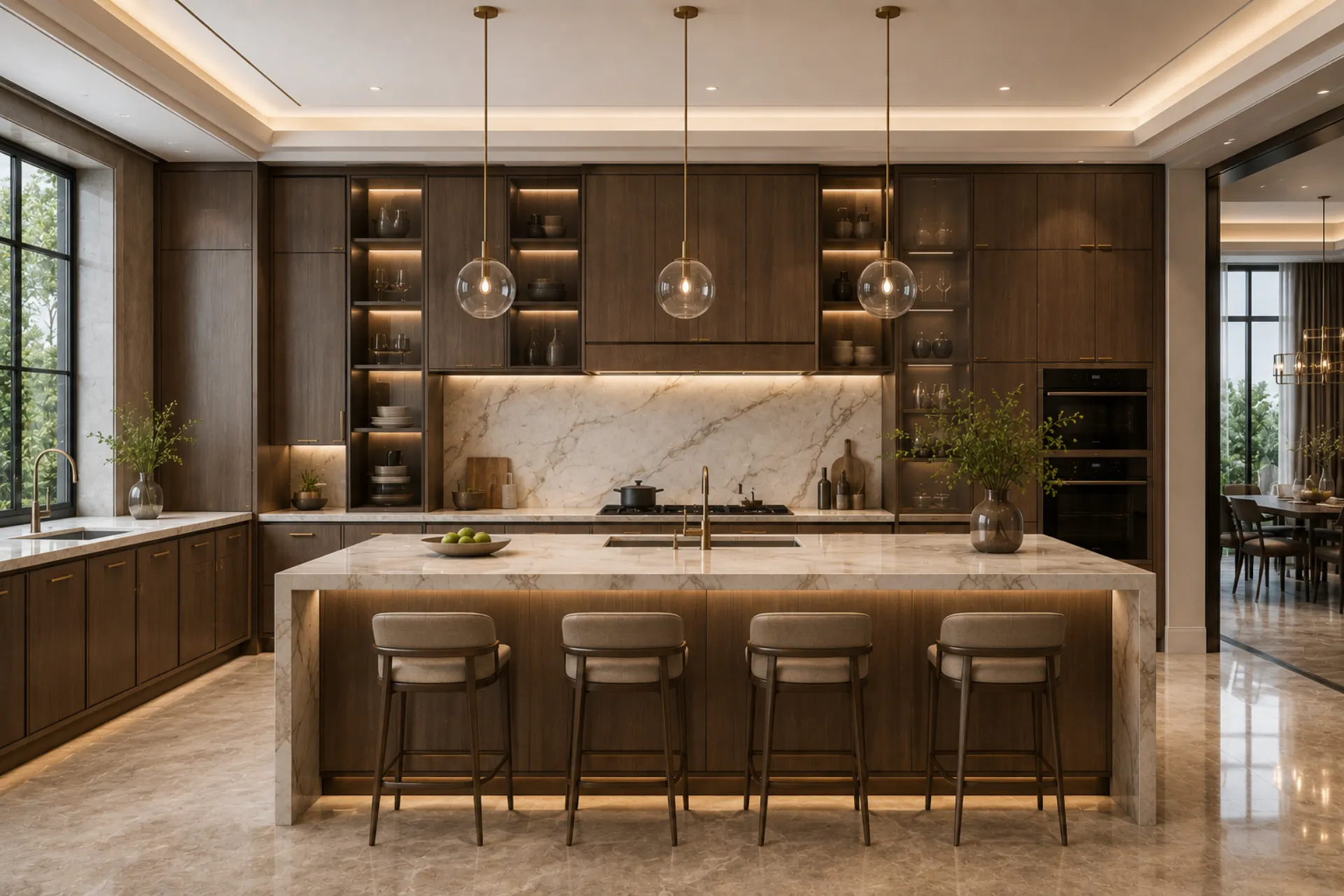 luxury villa kitchen