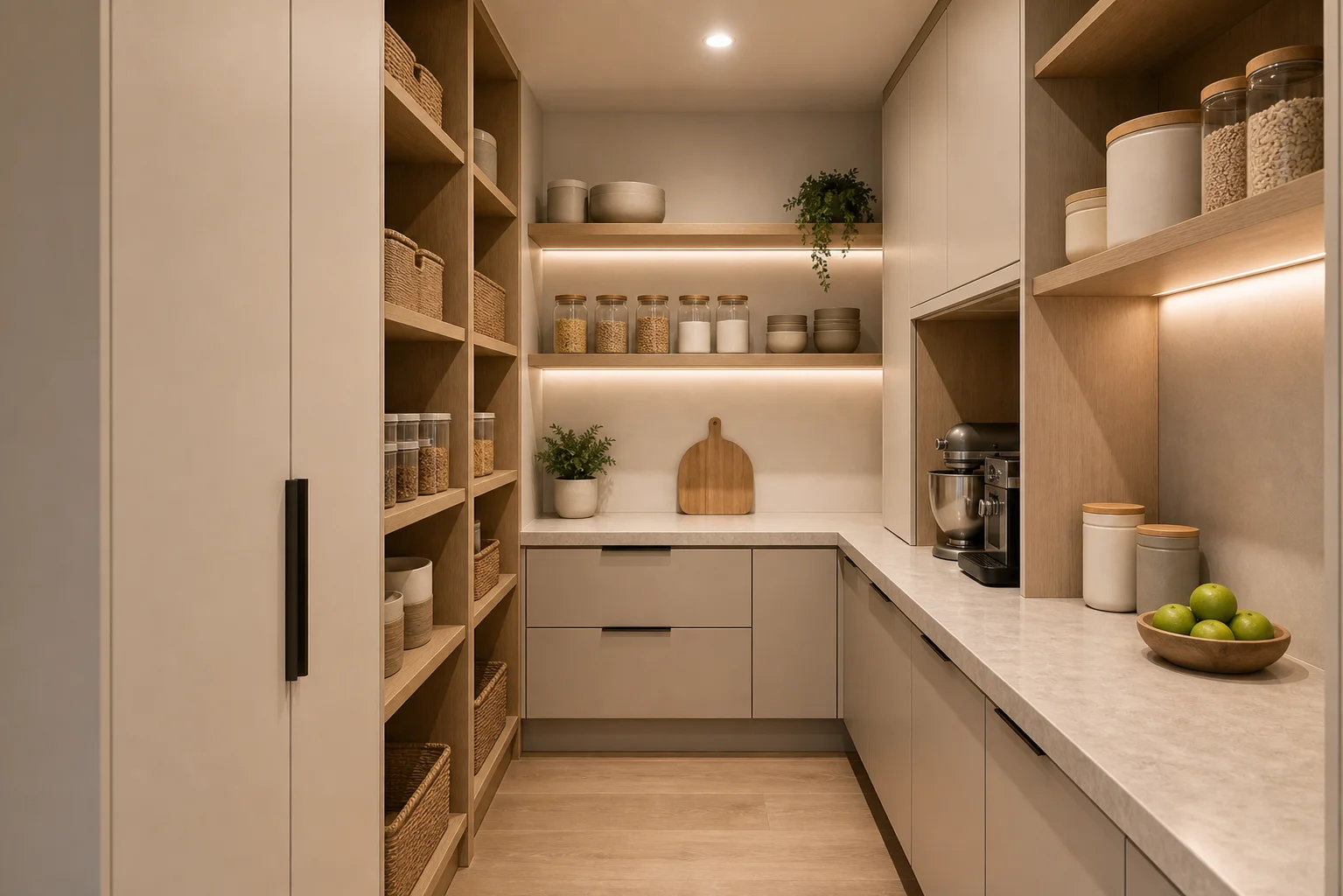 Custom furniture Australia walk-in pantry cabinetry