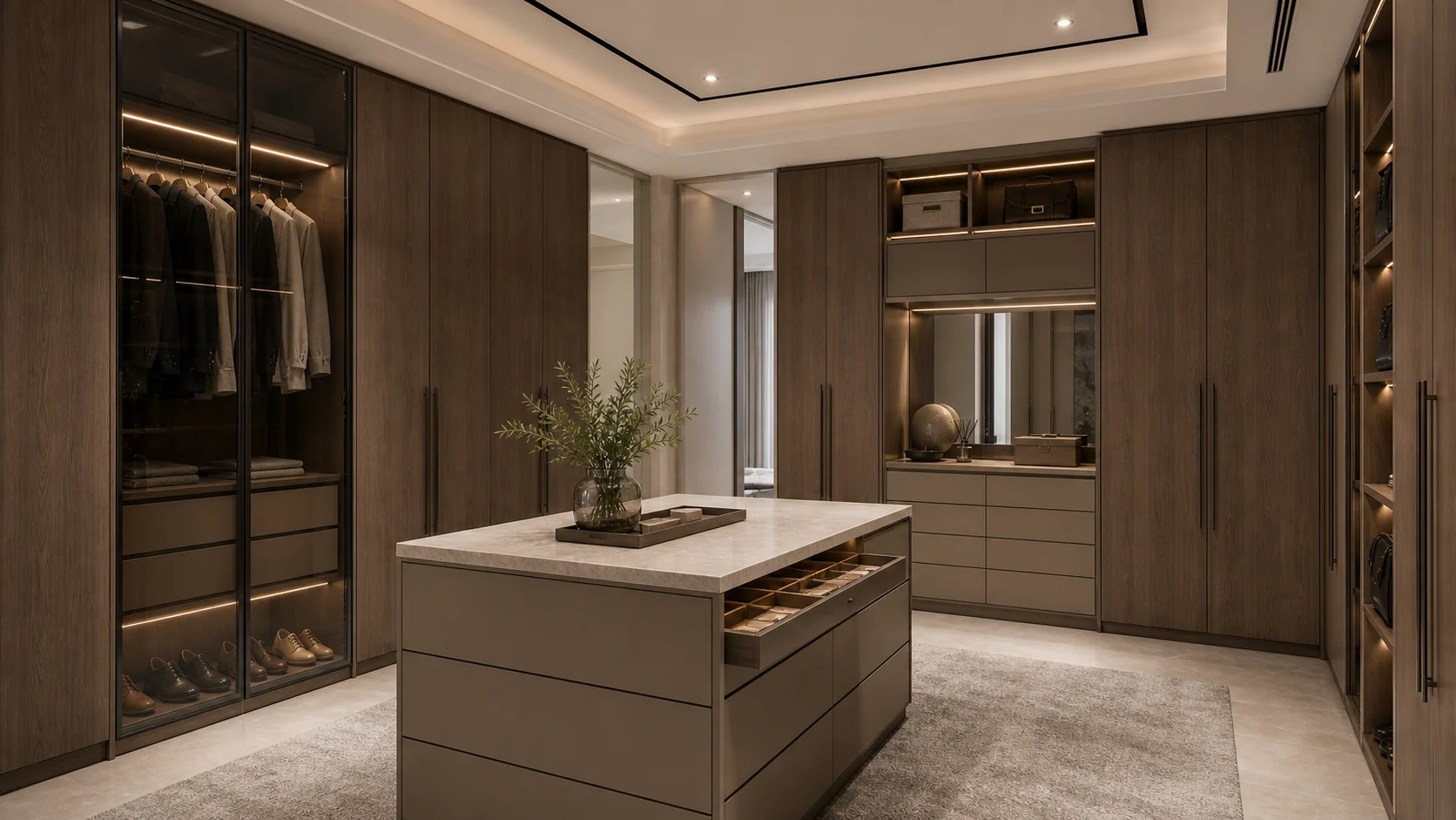 Whole house walk-in wardrobe