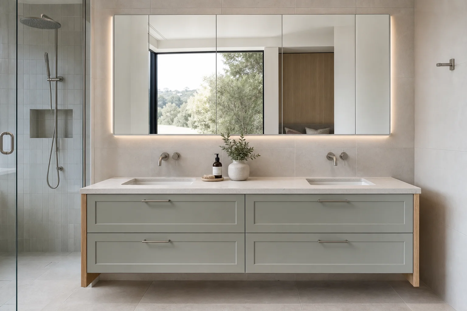 Luxury furniture New Zealand double bathroom vanity
