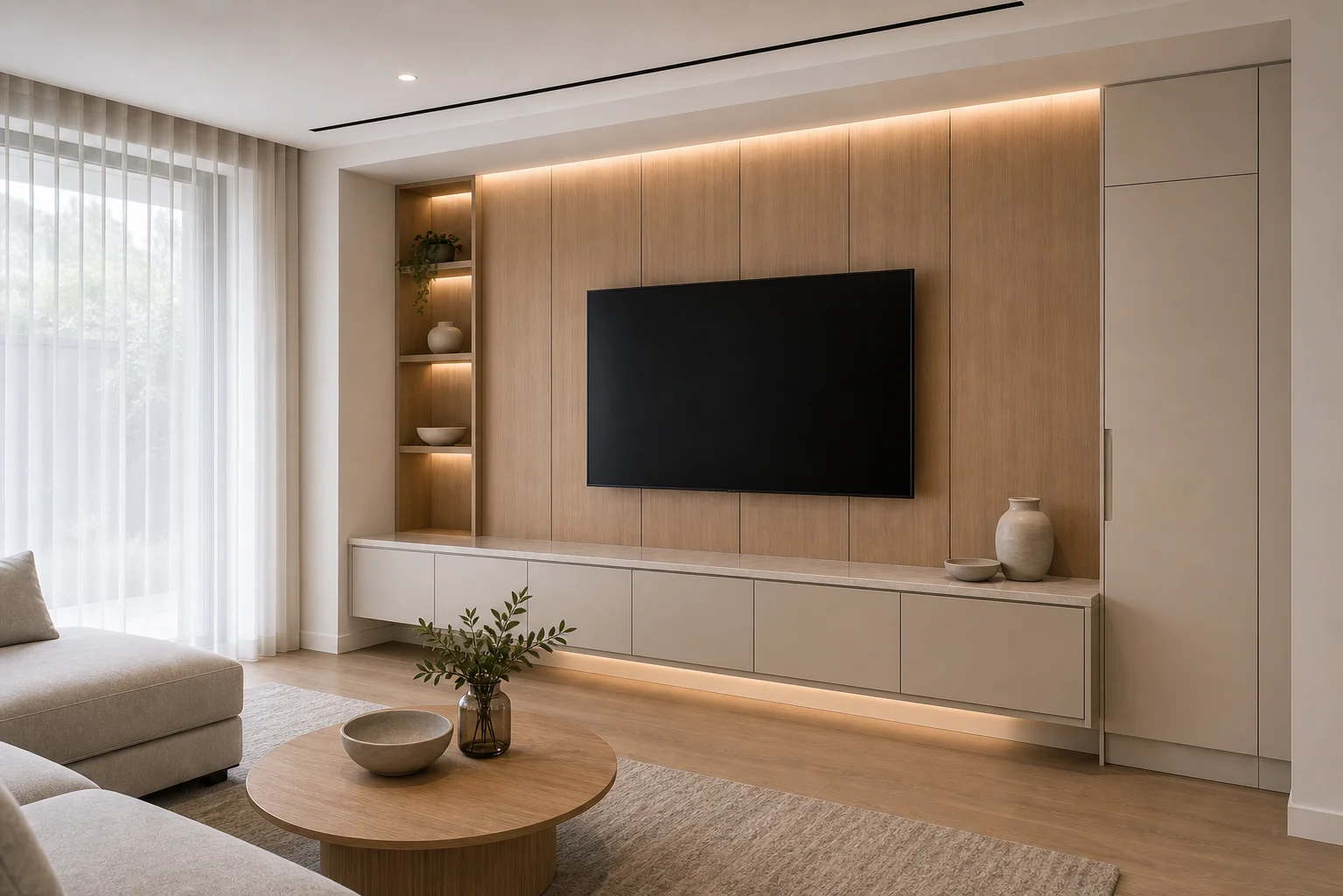Custom furniture Australia living room TV wall cabinet