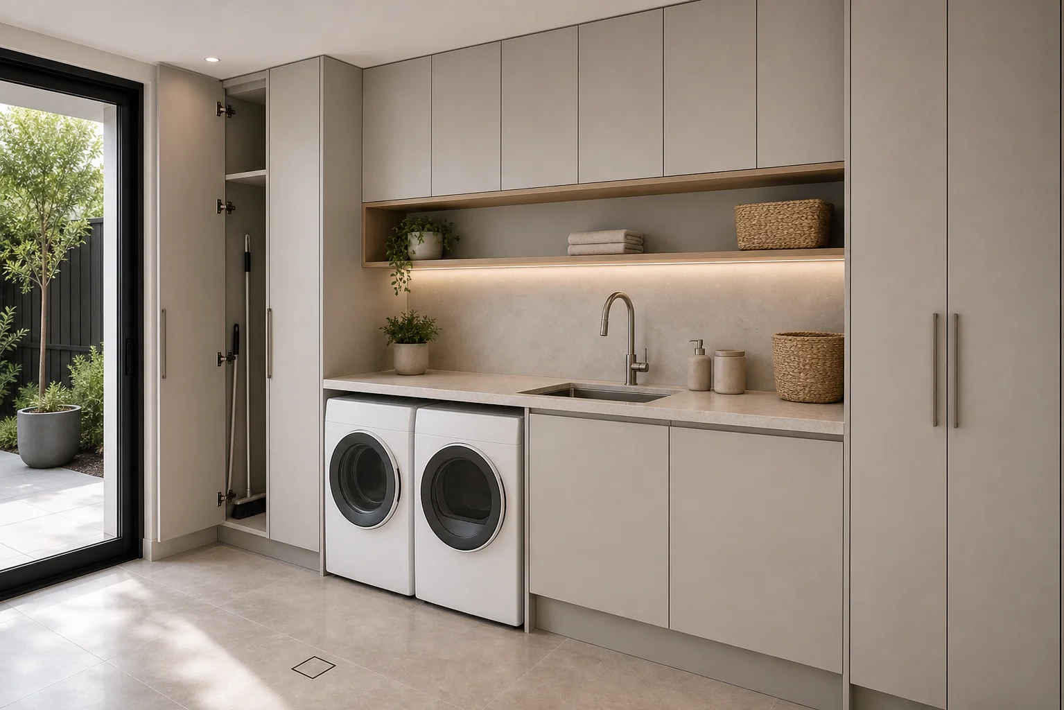 Custom furniture Australia laundry utility cabinets