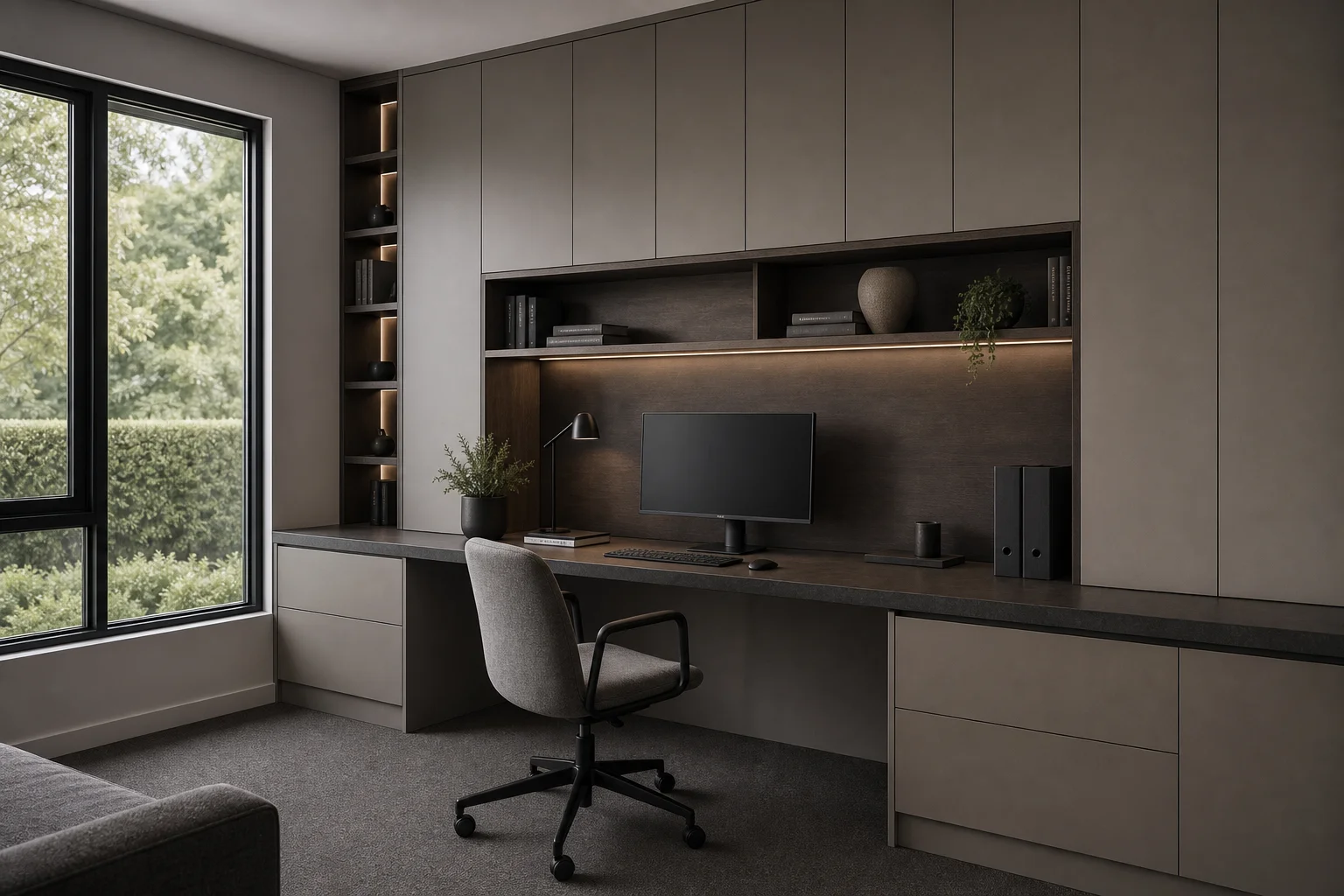 Whole house furniture New Zealand home office cabinetry