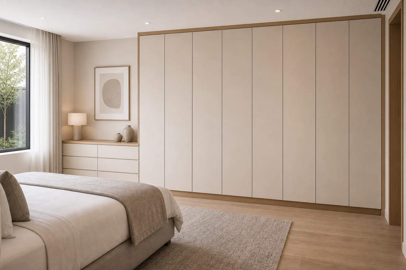 Custom furniture Australia bedroom built-in storage