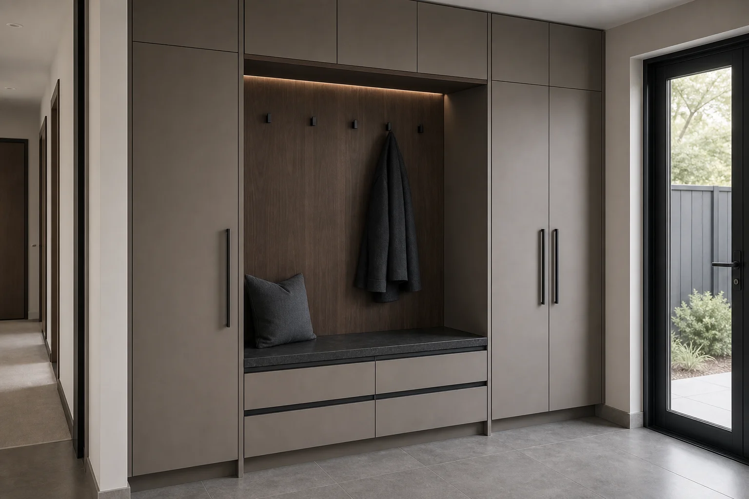 Whole house furniture New Zealand entry mudroom storage