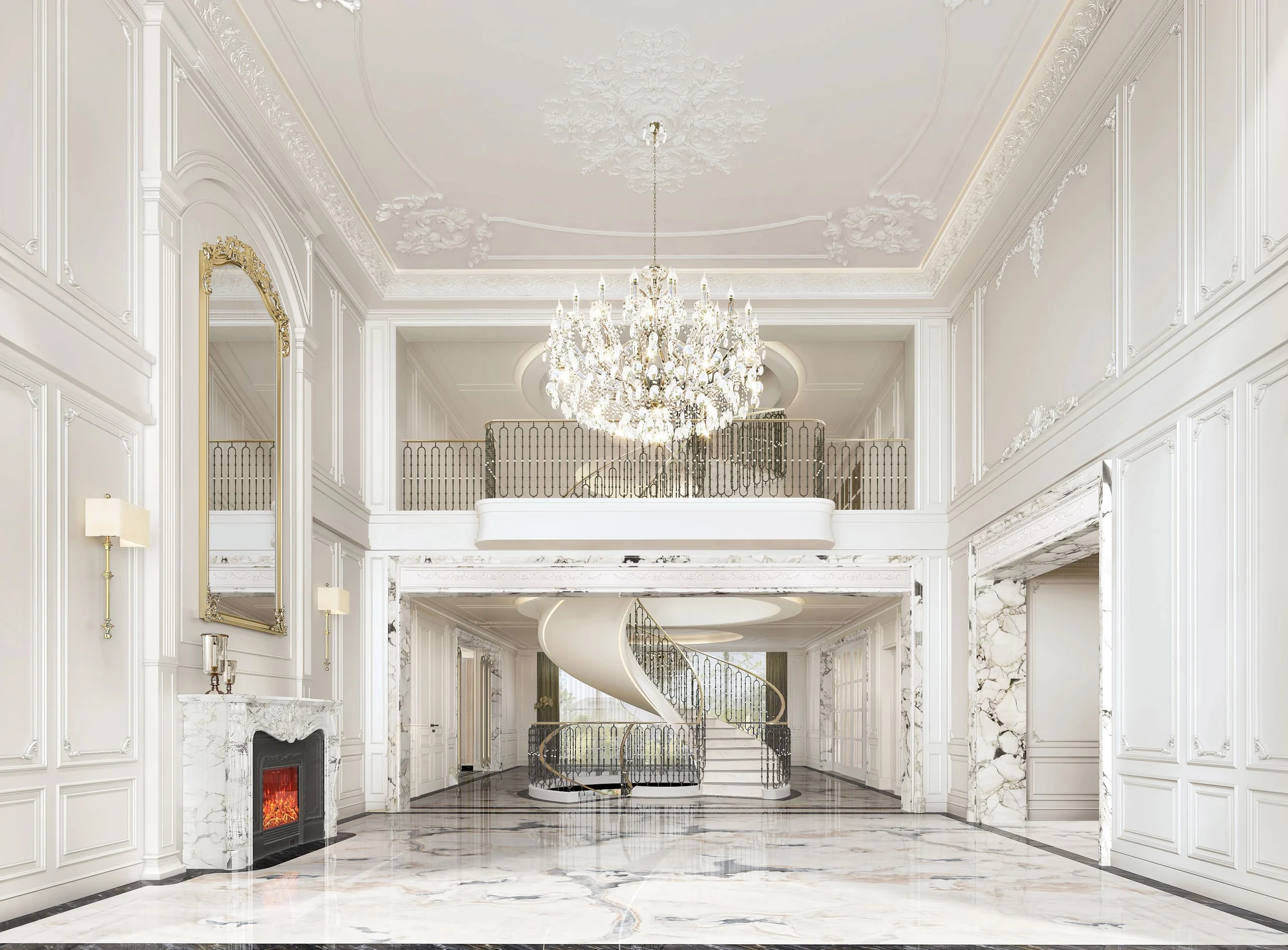 Multi-level luxury residence interior project