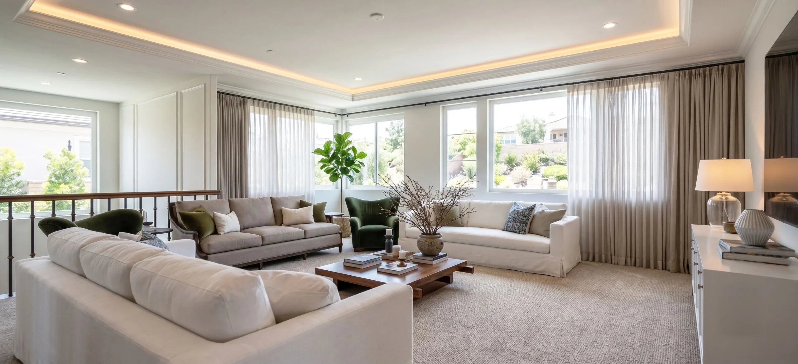 Arcadia residence second floor living room